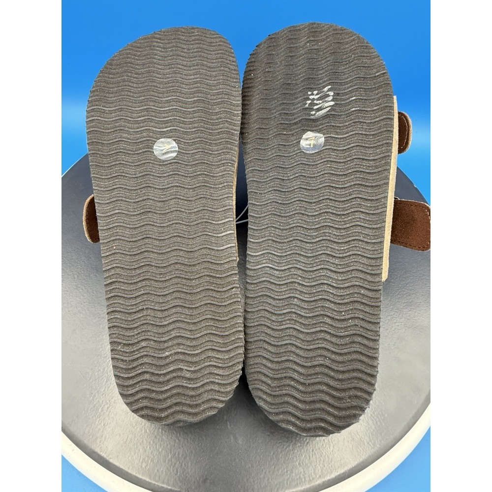 Cliffs by White Mountain Mens 7 Womens Size 8.5M Tan Two Strap Slip On Sandals - Picture 9 of 10